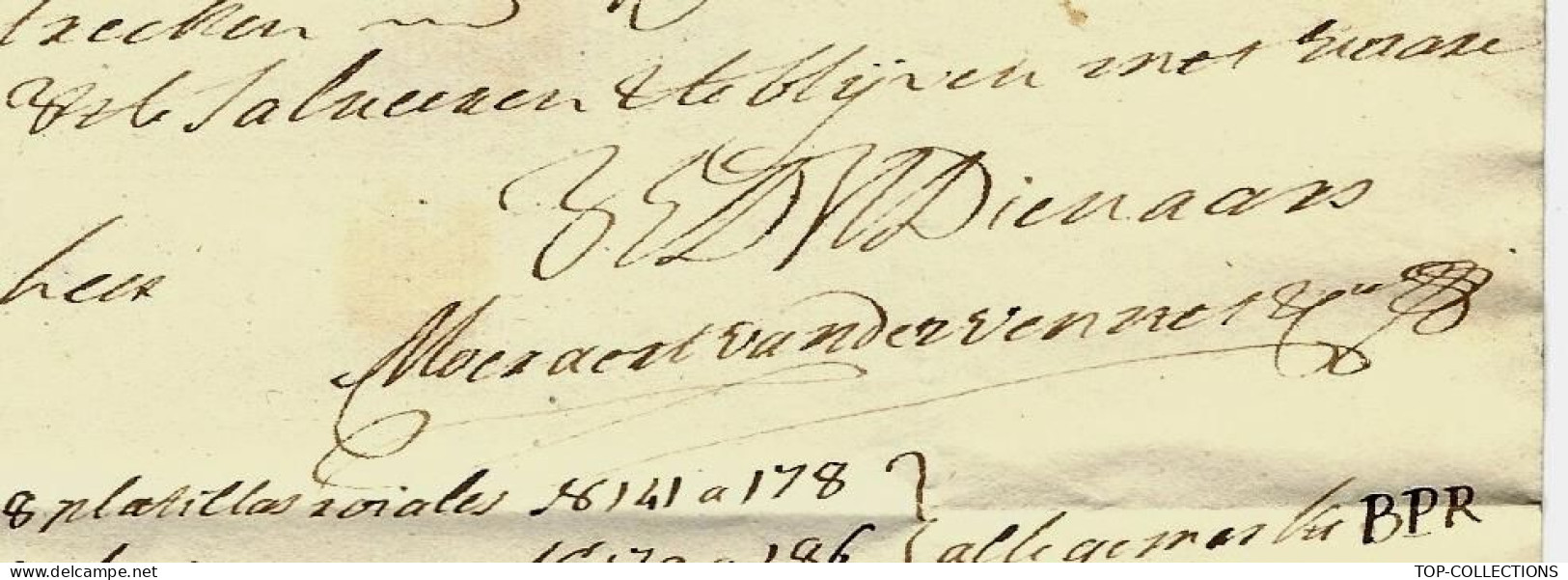 NEGOCE COMMERCE NAVIGATION  1772  DE CADIZ CADIX ESPAGNE  TEXTE  NEERLANDAIS ANDALUCIA ALTA  > Gand  BELGIQUE - ...-1850 Préphilatélie