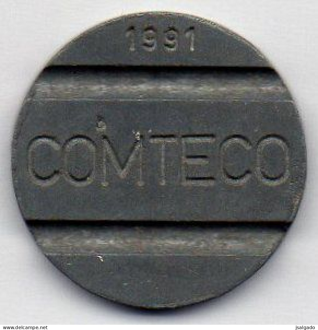 Bolívia Telephone Token   1991   COMTECO /  F Inside Triangle - Monétaires / De Nécessité