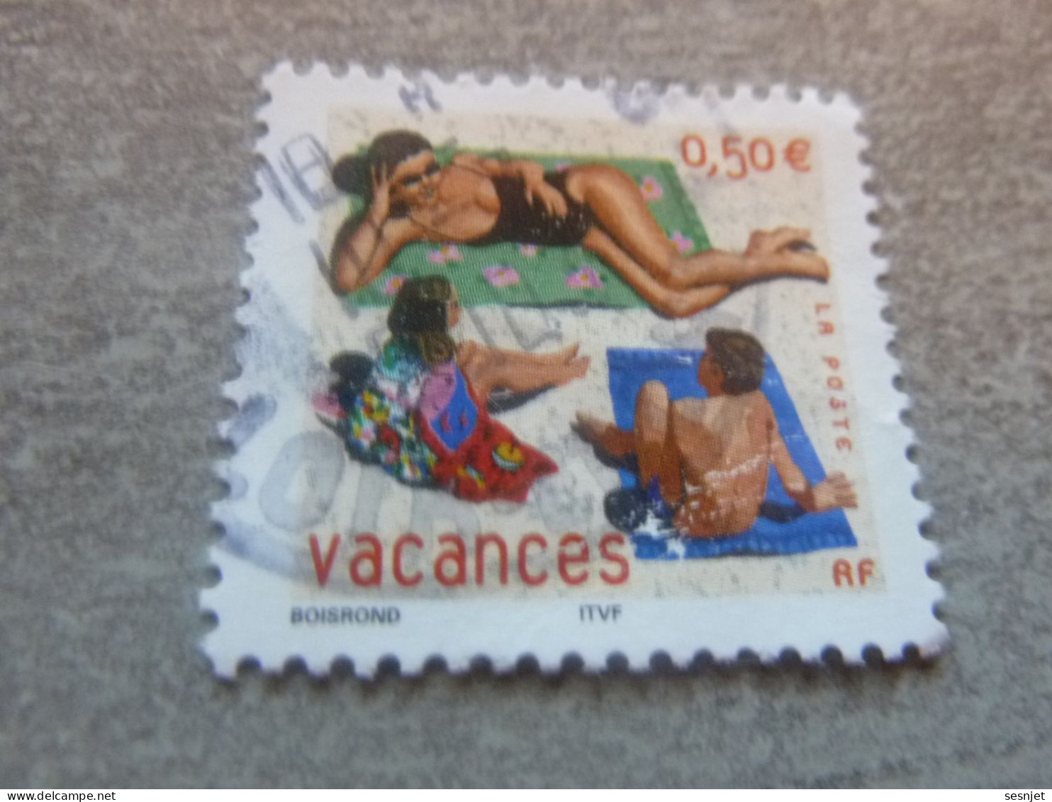 Timbre Pour Vacances - 0.50 € - 3577 - Multicolore - Oblitéré - Année 2003 - - Gebraucht