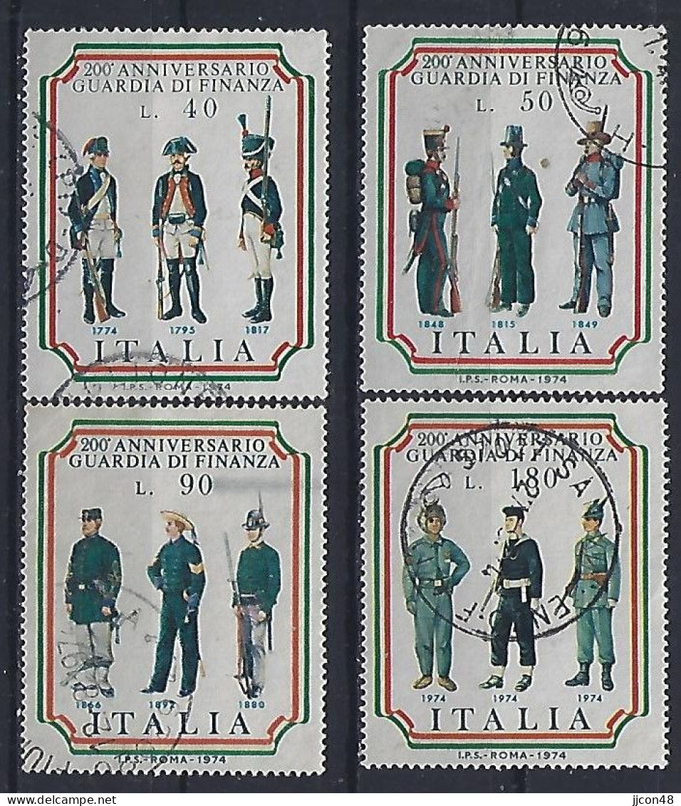 Italy 1974  200 Jahre Finanzpolizei  (o) Mi.1447-1450 - 1971-80: Usados