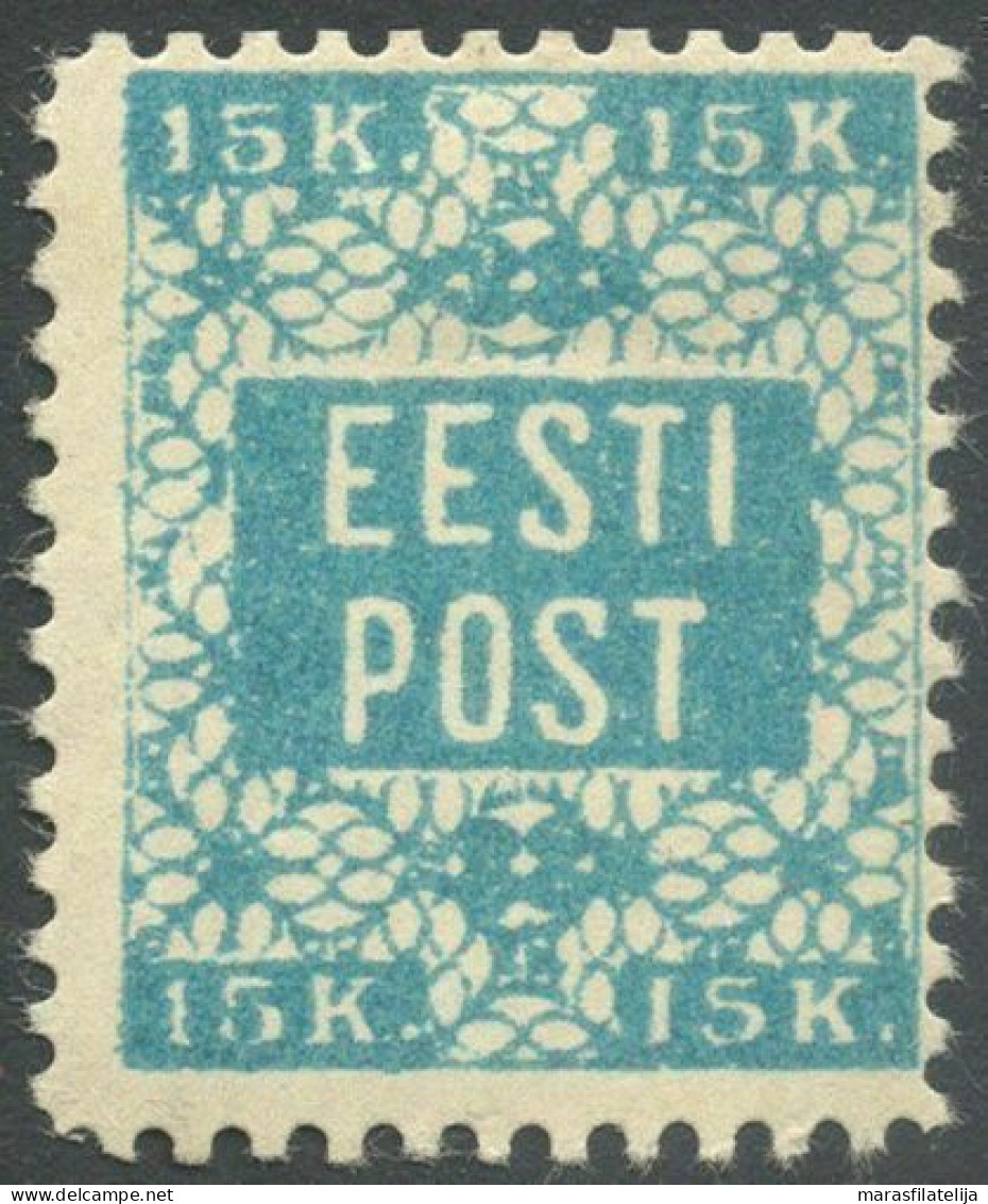 Estonia, 1918, 1st Issue, 15k Perforated - Estland