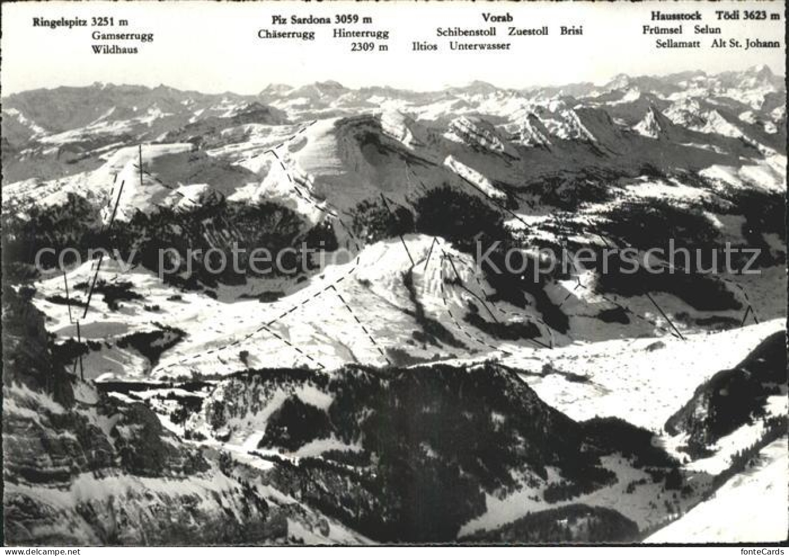 11627940 Obertoggenburg Blick Vom Saentis Skipisten Wildhaus - Autres & Non Classés