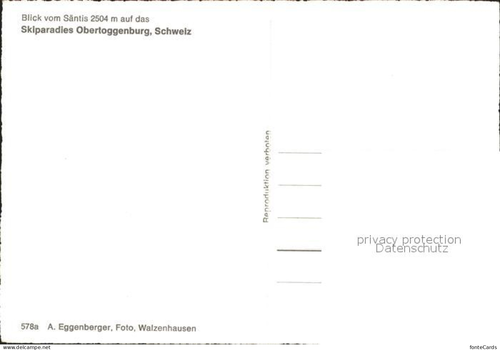 11627940 Obertoggenburg Blick Vom Saentis Skipisten Wildhaus - Autres & Non Classés