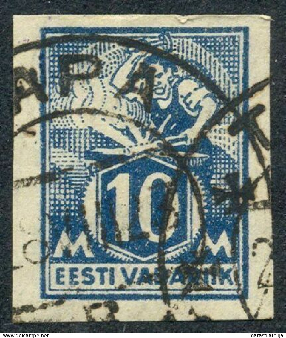 Estonia, 1922/4, Blacksmith, 10 M, Imperforated - Estland