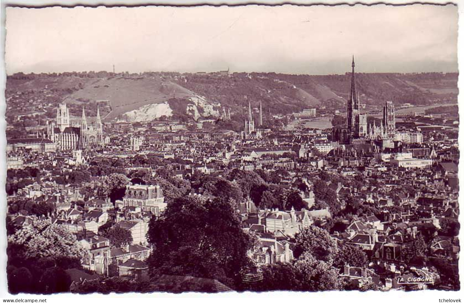 (76). SM. Rouen. Ed La Cigogne N° 76.540.73. Vue Générale & 76.540.345 Rue Du Petit Mouton & 76.540.139 - Rouen