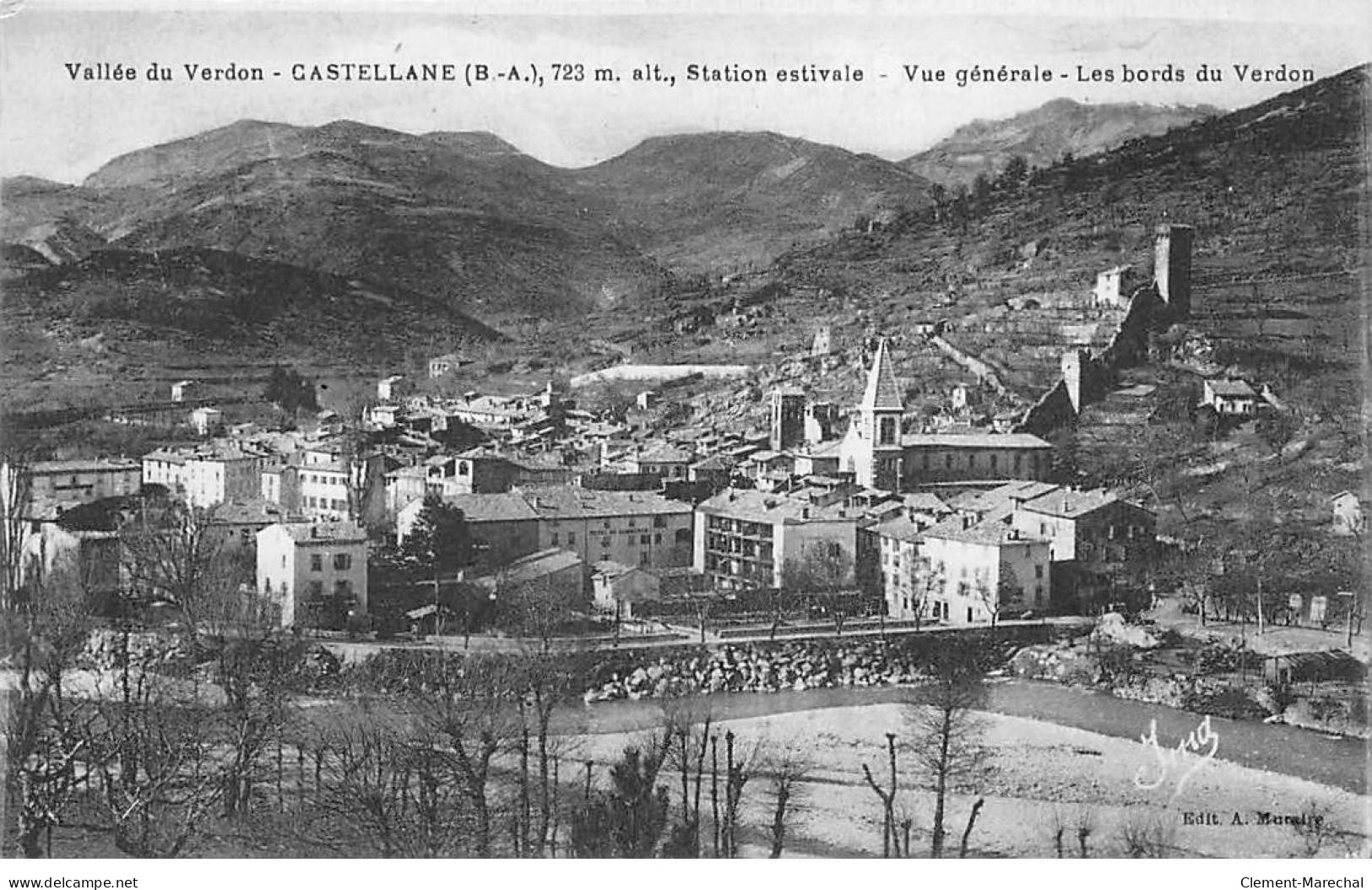 CASTELLANE - Vue Générale - Très Bon état - Castellane