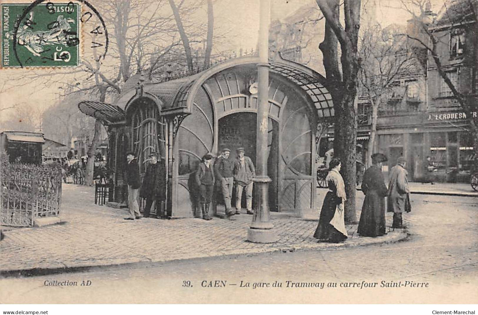 CAEN - La Gare Du Tramway Au Carrefour Saint Pierre - Très Bon état - Caen