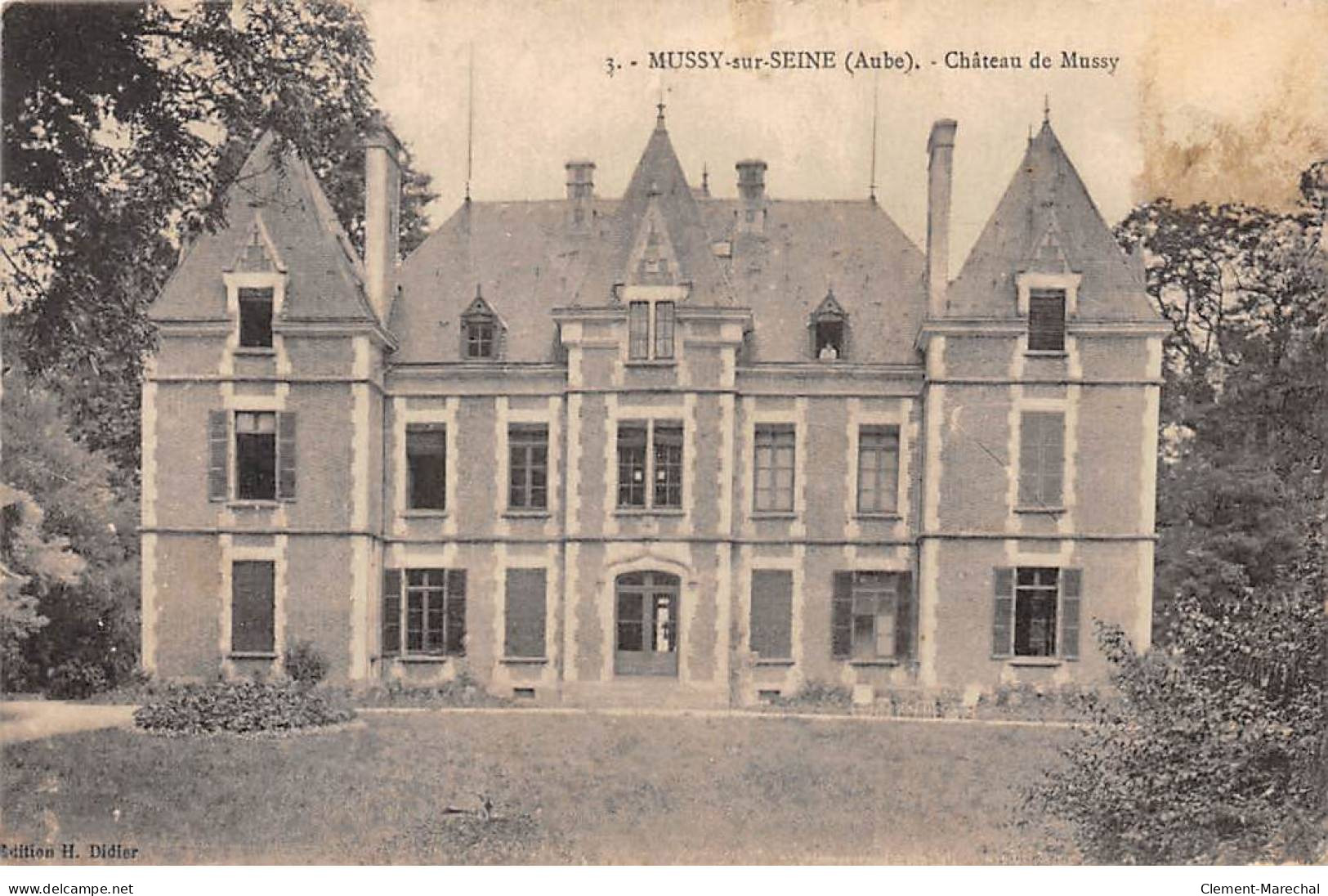 MUSSY SUR SEINE - Château De Mussy - Très Bon état - Mussy-sur-Seine