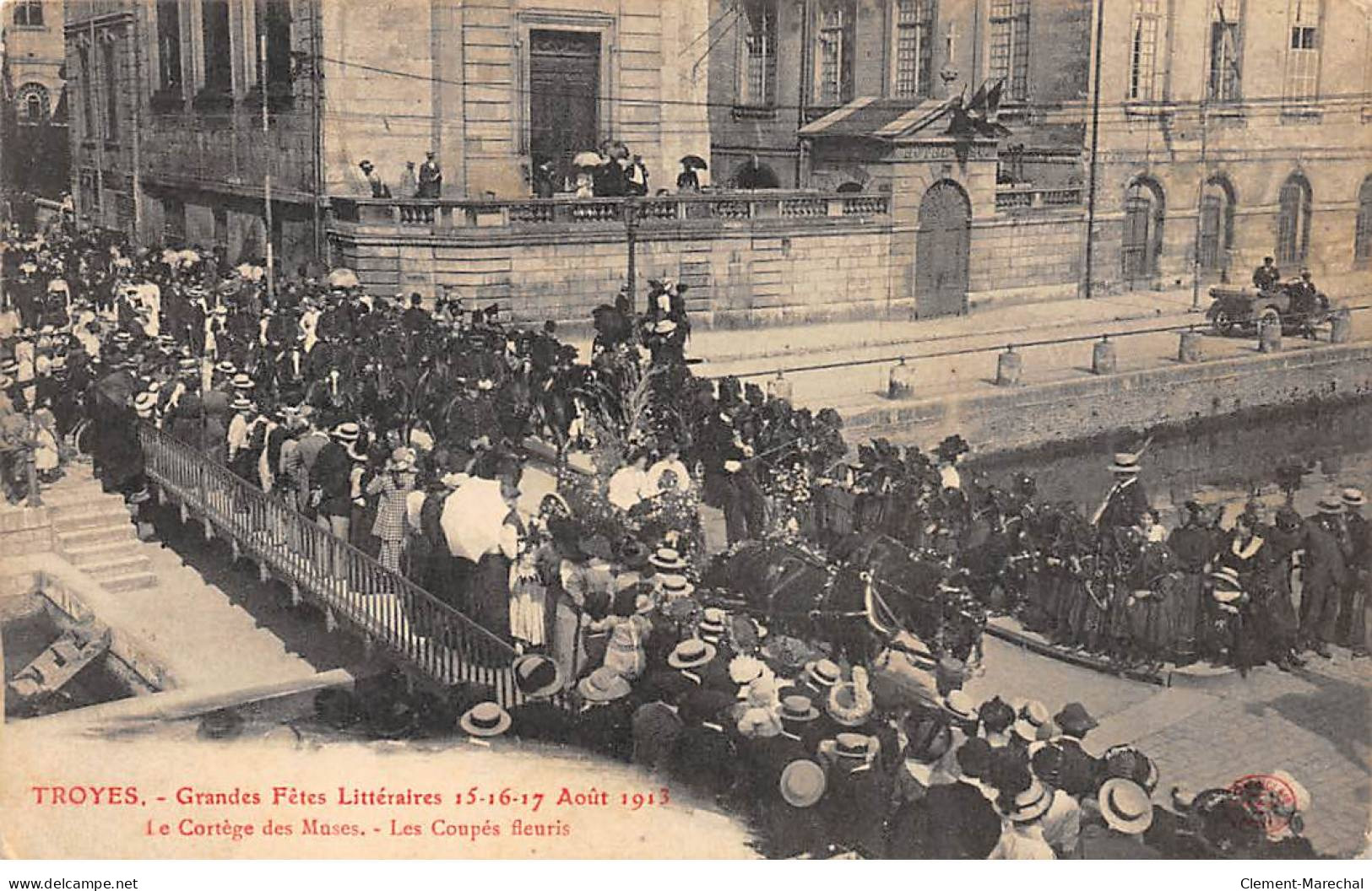 TROYES - Grandes Fêtes Littéraires - Août 1913 - Le Cortège Des Muses - état - Troyes
