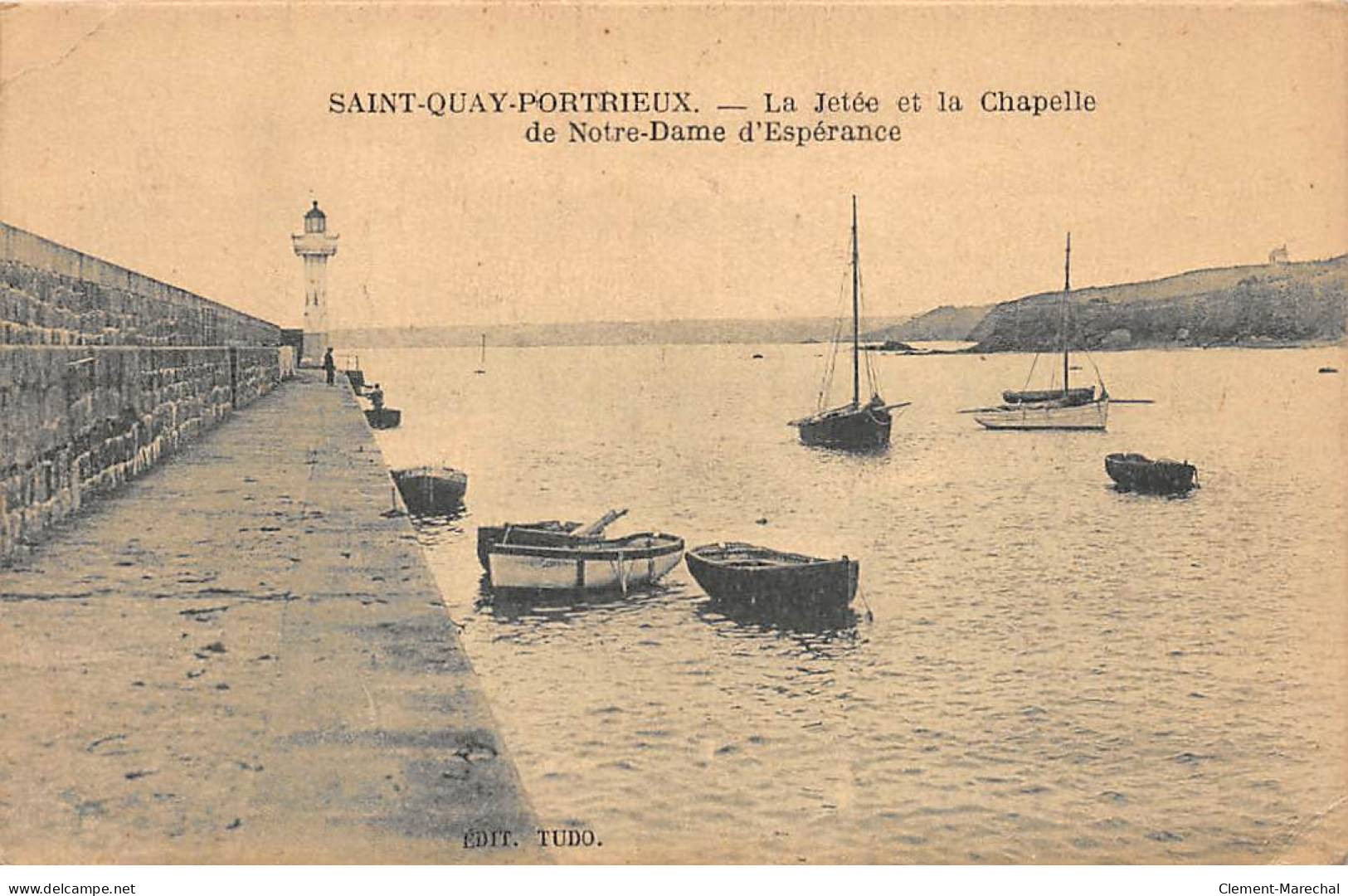 SAINT QUAY PORTRIEUX - La Jetée Et La Chapelle De Notre Dame D'Espérance - état - Saint-Quay-Portrieux
