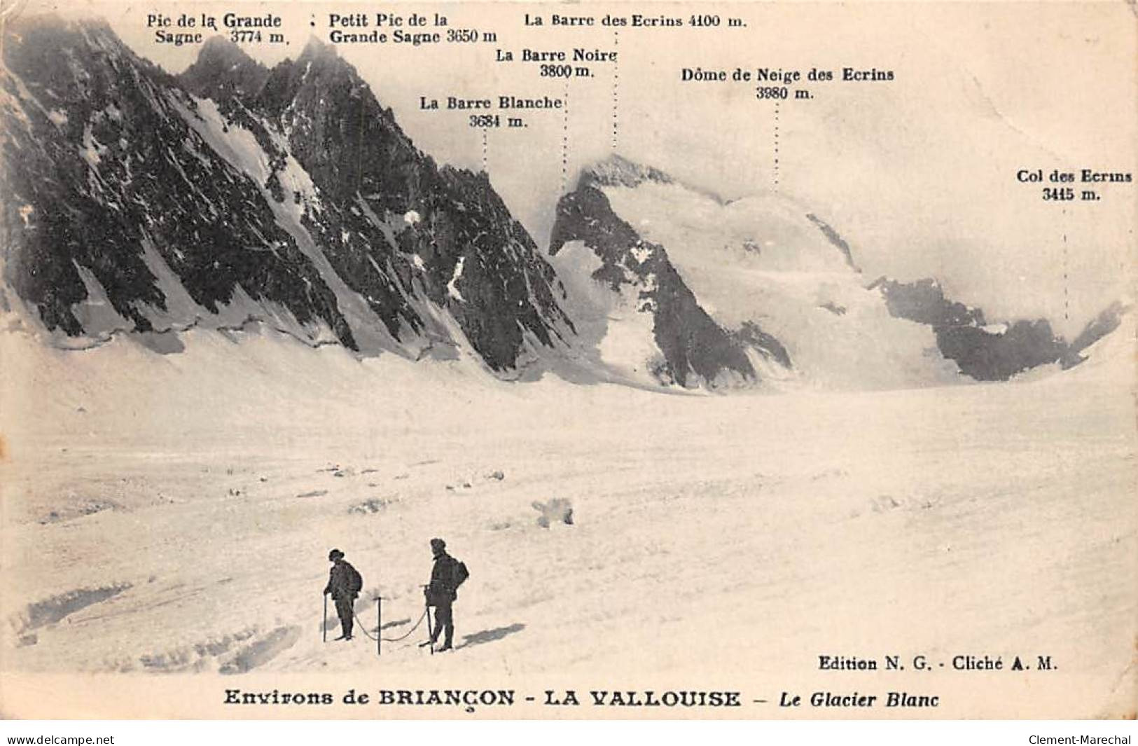 Environs De BRIANCON - LA VALLOUISE - Le Glacier Blanc - état - Other & Unclassified