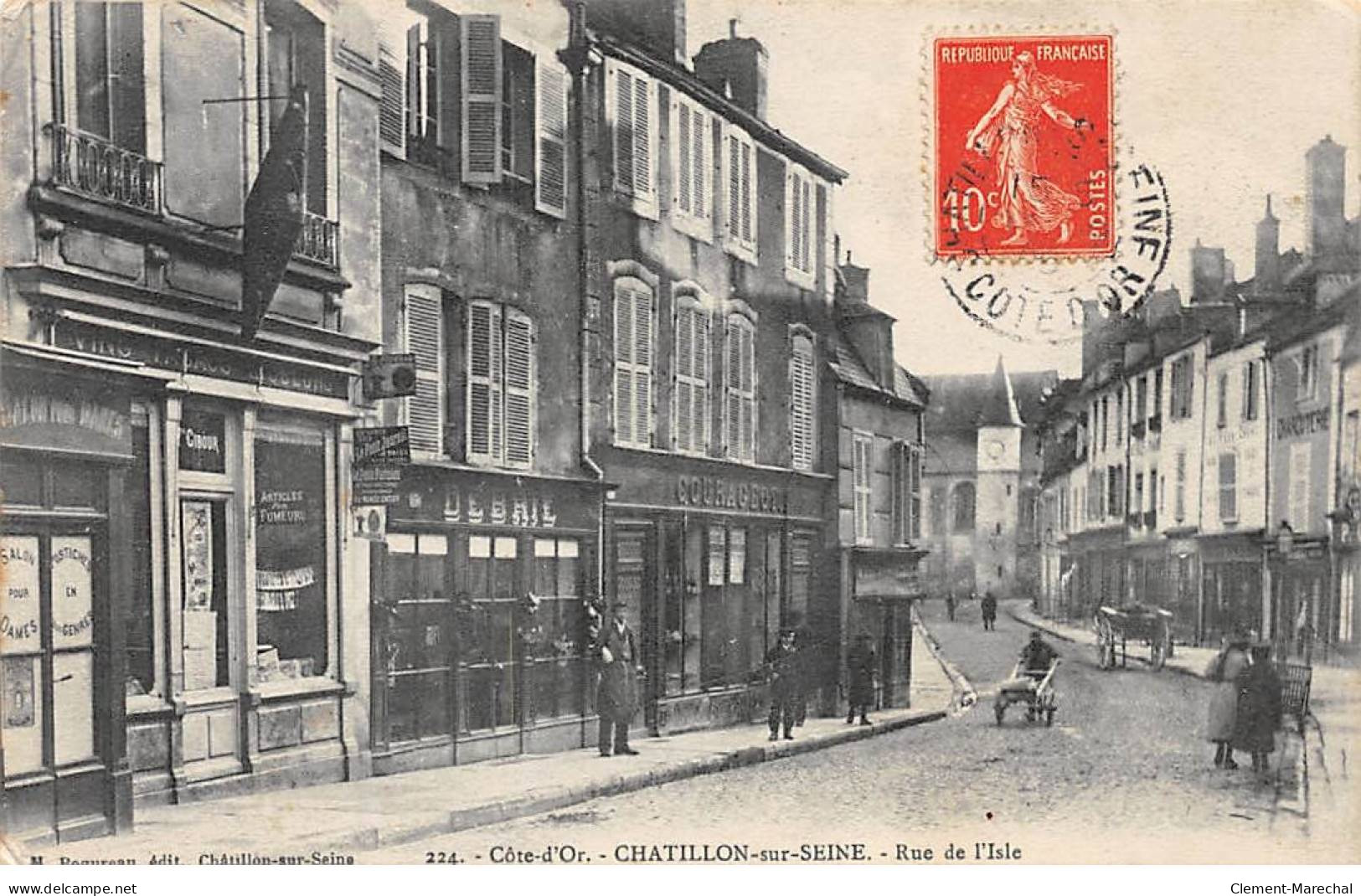 CHATILLON SUR SEINE - Rue De L'Isle - état - Chatillon Sur Seine