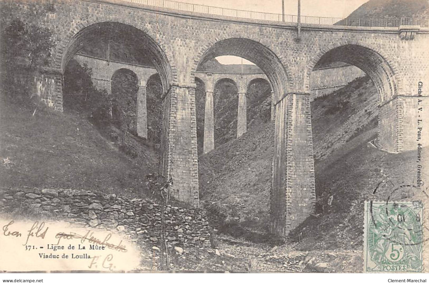 Ligne De LA MURE - Viaduc De Loulla - Très Bon état - La Mure