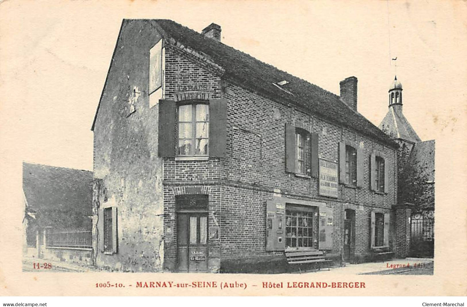 MARNAY SUR SEINE - Hôtel Legrand Berger - état - Other & Unclassified