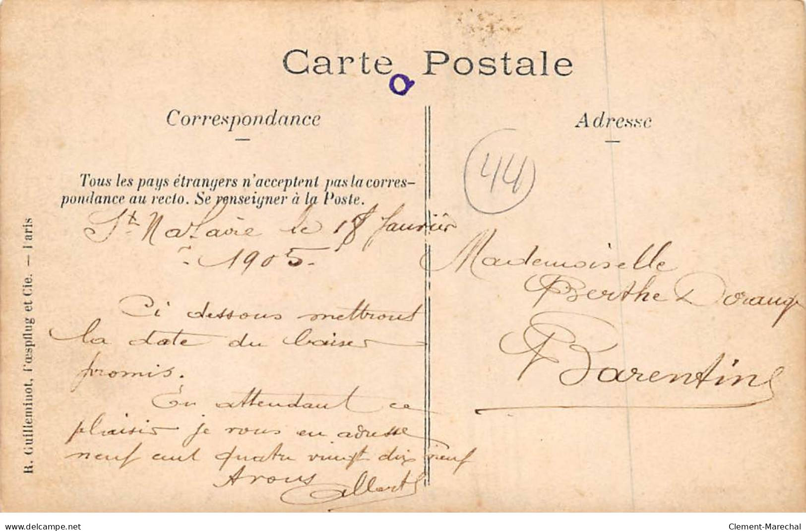 SAINT NAZAIRE - L'épluchage Des Pommes De Terre Le Dimanche 32 Décembre 1904 - Soldats - état - Saint Nazaire