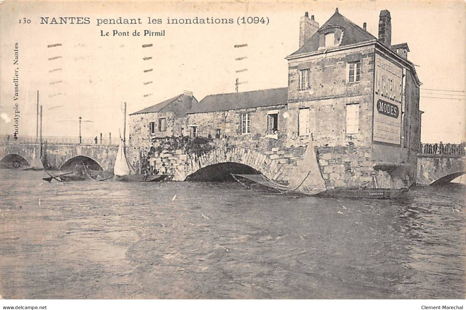 NANTES Pendant Les Inondations - Le Pont De Pirmil - Très Bon état - Nantes