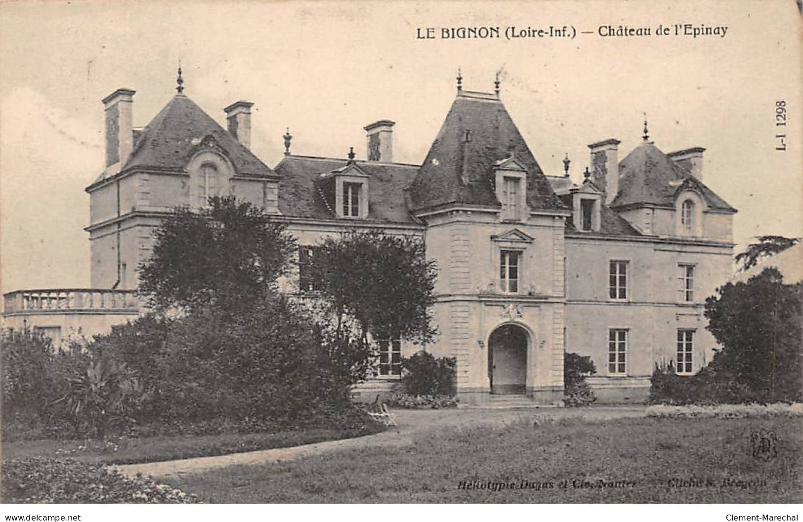 LE BIGNON - Château De L'Epinay - Très Bon état - Altri & Non Classificati