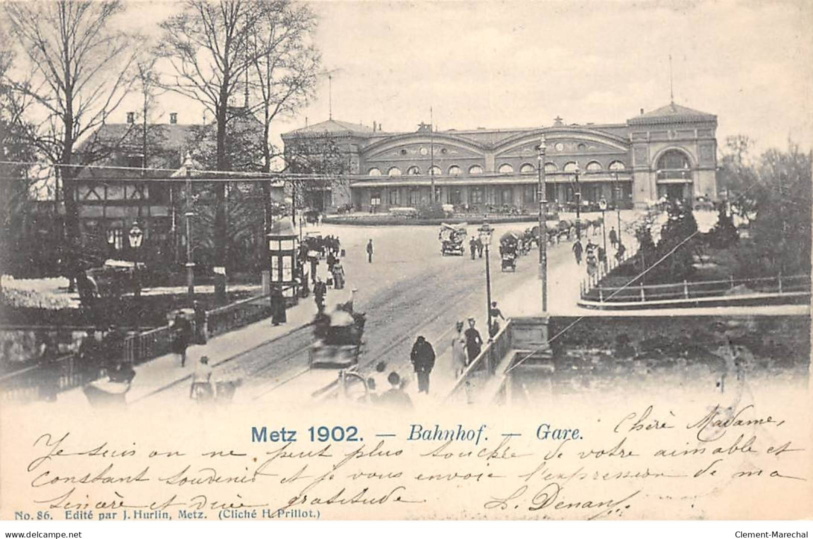 METZ - 1902 - Gare - Très Bon état - Metz