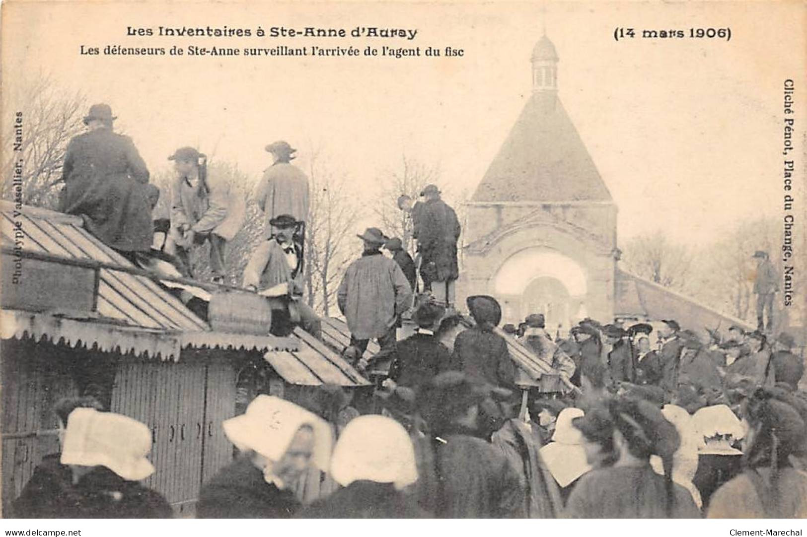 Les Inventaires à SAINTE ANNE D'AURAY - 14 Mars 1906 - Très Bon état - Sainte Anne D'Auray