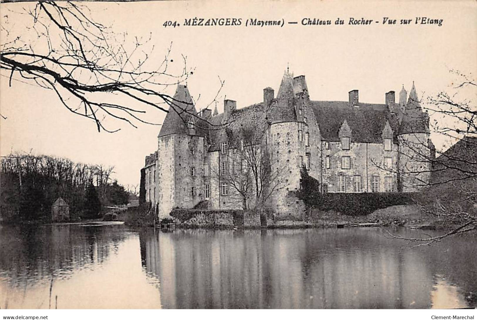 MEZANGERS - Château Du Rocher - Vue Sur L'Etang - Très Bon état - Altri & Non Classificati