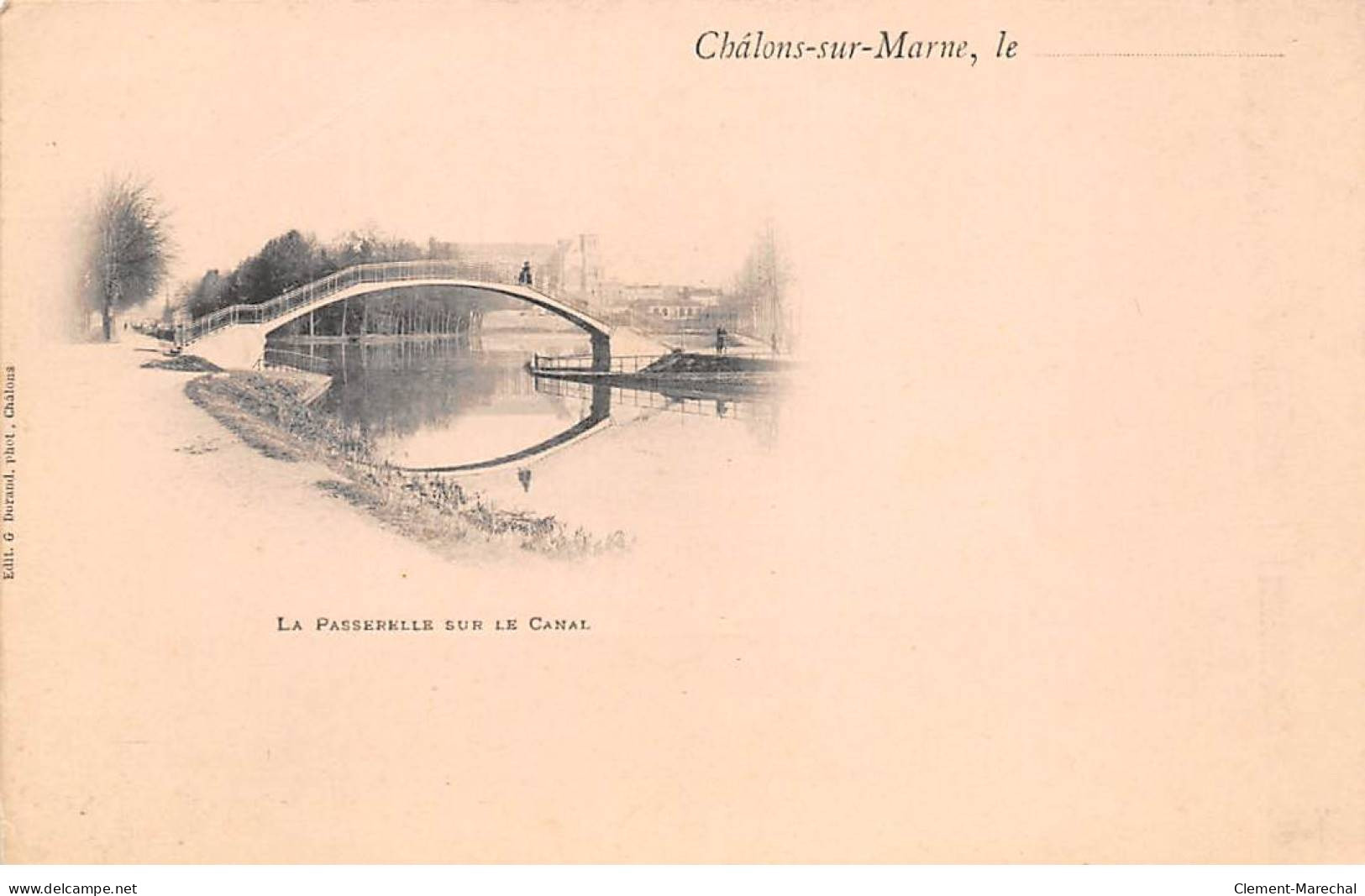 CHALONS SUR MARNE - La Passerelle Sur Le Canal - état - Châlons-sur-Marne