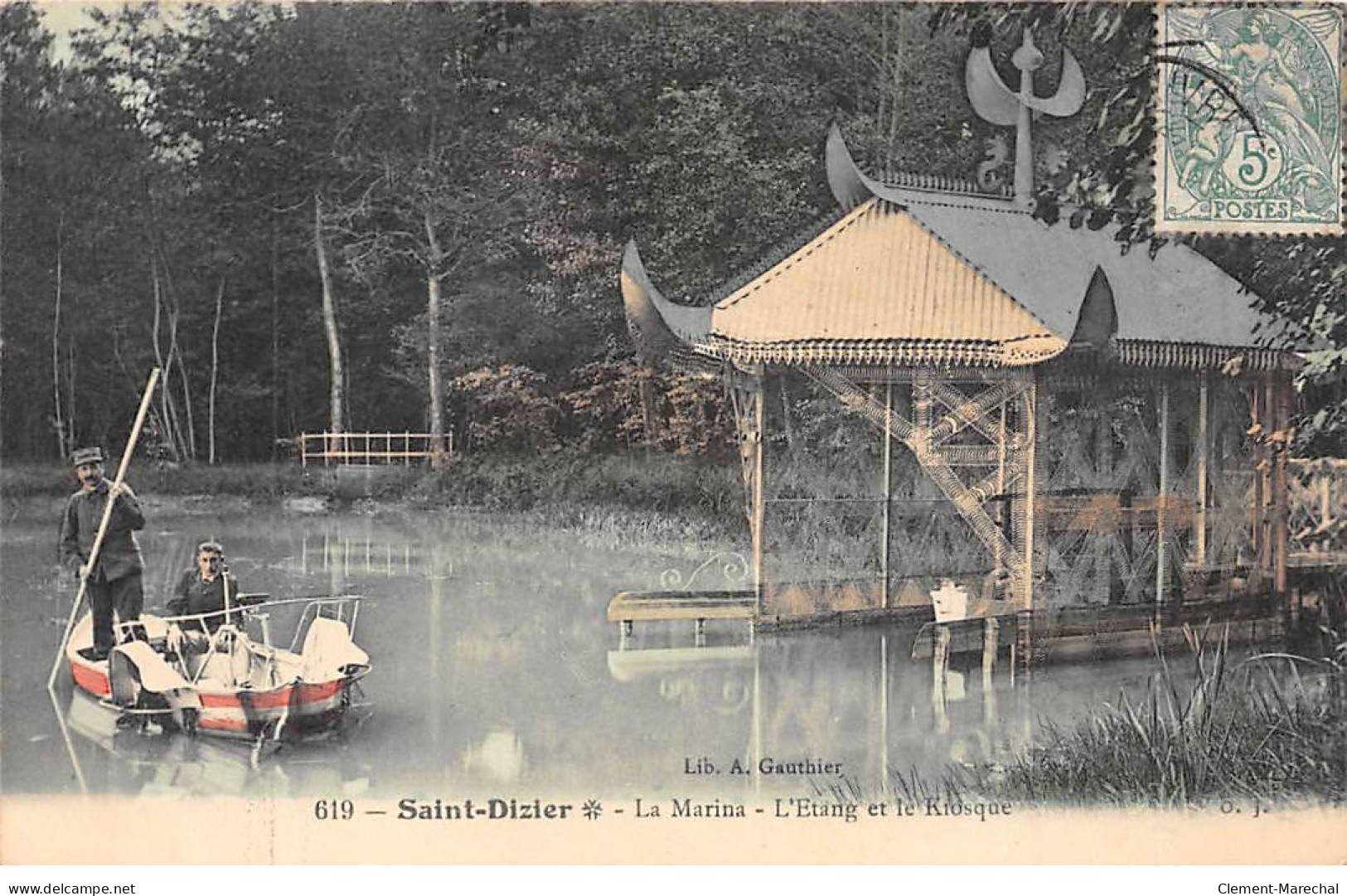 SAINT DIZIER - La Marina - L'Etang Et Le Kiosque - Très Bon état - Saint Dizier