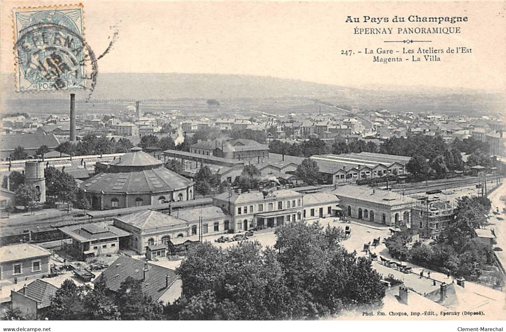EPERNAY Panoramique - La Gare - Les Ateliers De L'Est - Magenta - La Villa - Très Bon état - Epernay