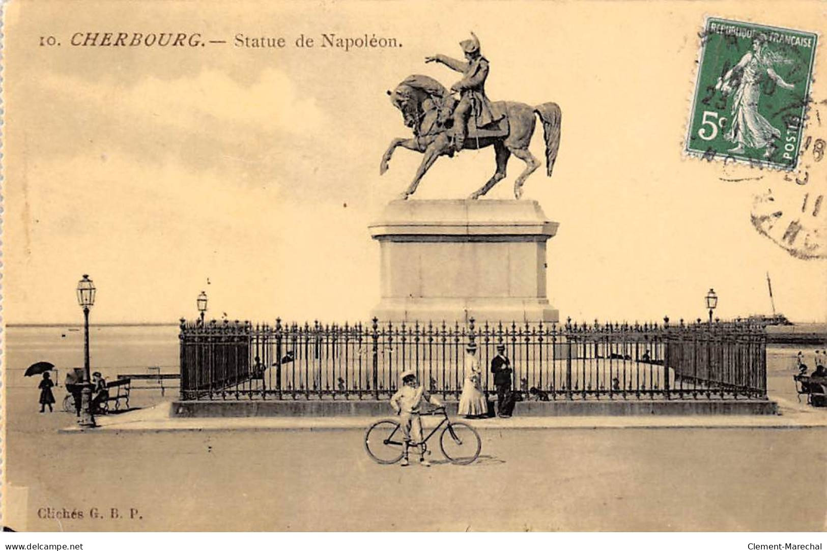 CHERBOURG - Statue De Napoléon - Très Bon état - Cherbourg