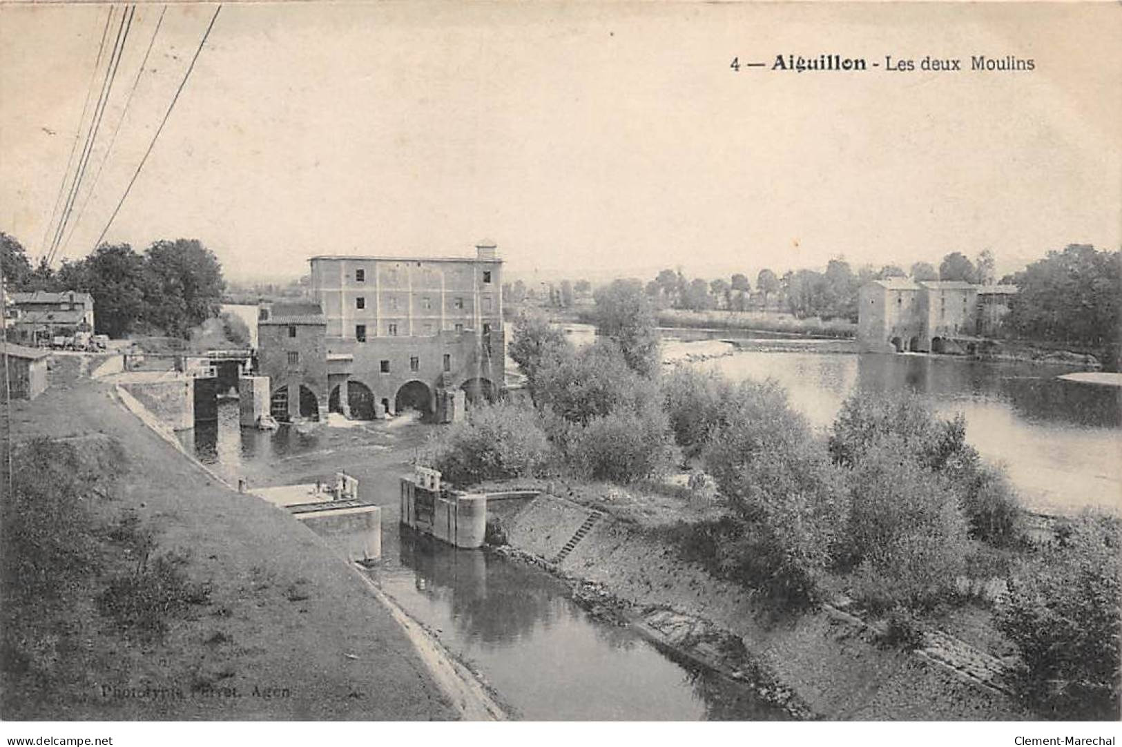 AIGUILLON - Les Deux Moulins - Très Bon état - Other & Unclassified