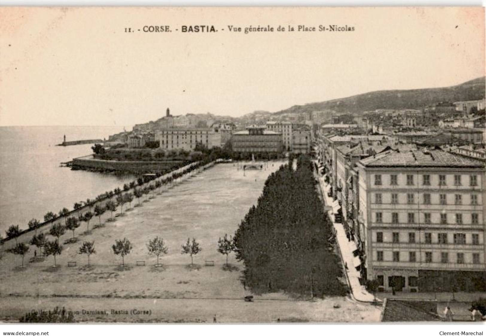 CORSE: BASTIA: Vue Générale De La Place Saint-nicolas - Très Bon état - Ajaccio