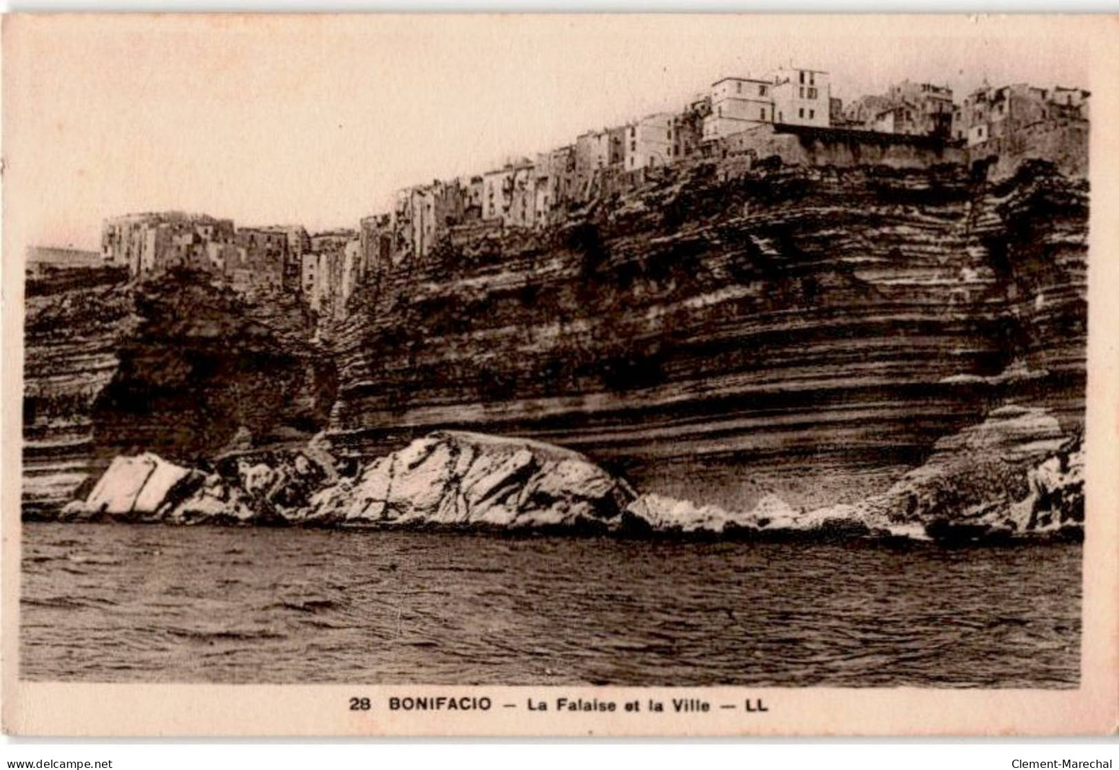 CORSE: BONIFACIO: La Falaise Et La Ville - Très Bon état - Other & Unclassified