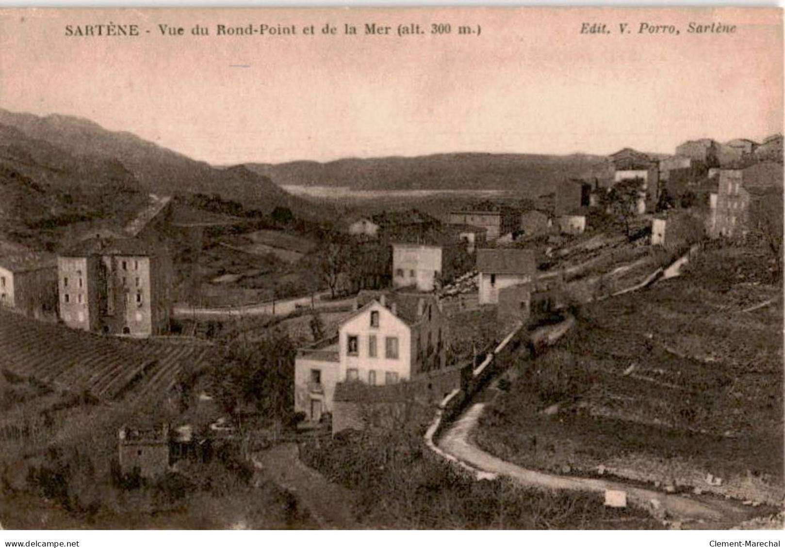 CORSE: Sartène, Vue Du Ront-pont Et De La Mer - Très Bon état - Sartene