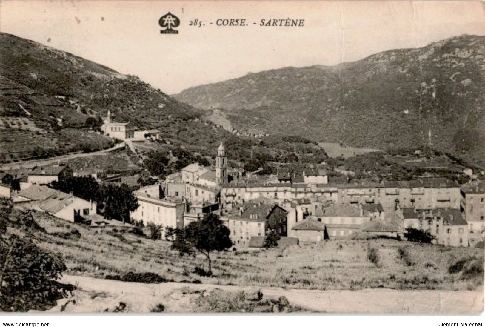 CORSE: Sartène, Vue Générale - état - Sartene