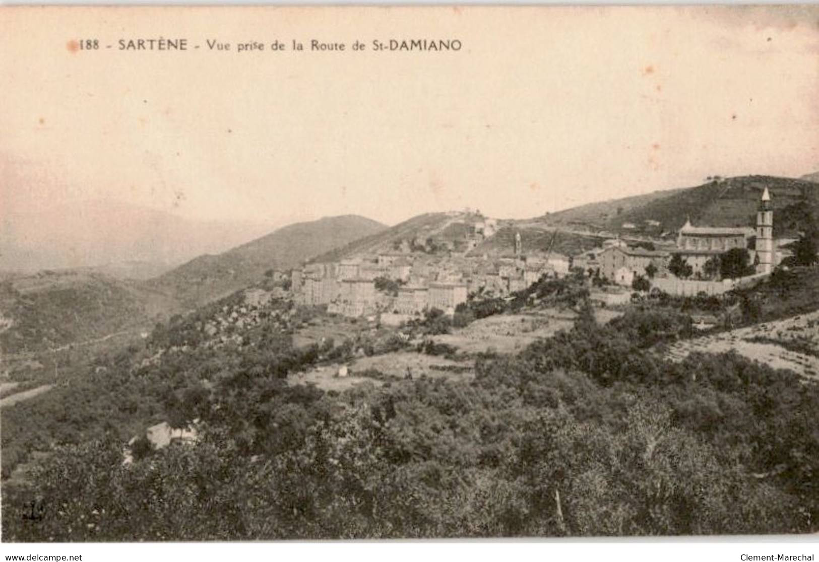 CORSE: Sartène, Vue Prise De La Route De Saint-damiano - Très Bon état - Sartene