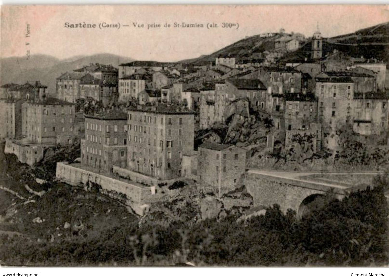 CORSE: Sartène, Vue Prise De Saint-damien - Très Bon état - Sartene