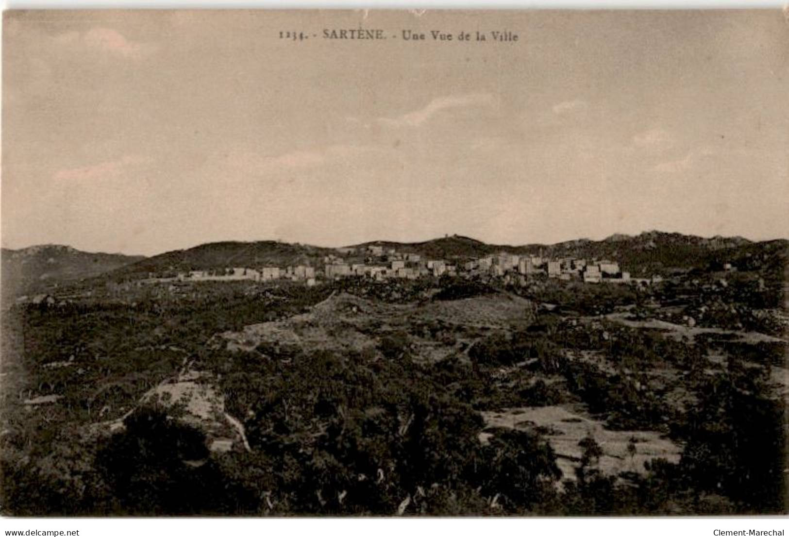 CORSE: Sartène, Une Vue De La Ville - Très Bon état - Sartene