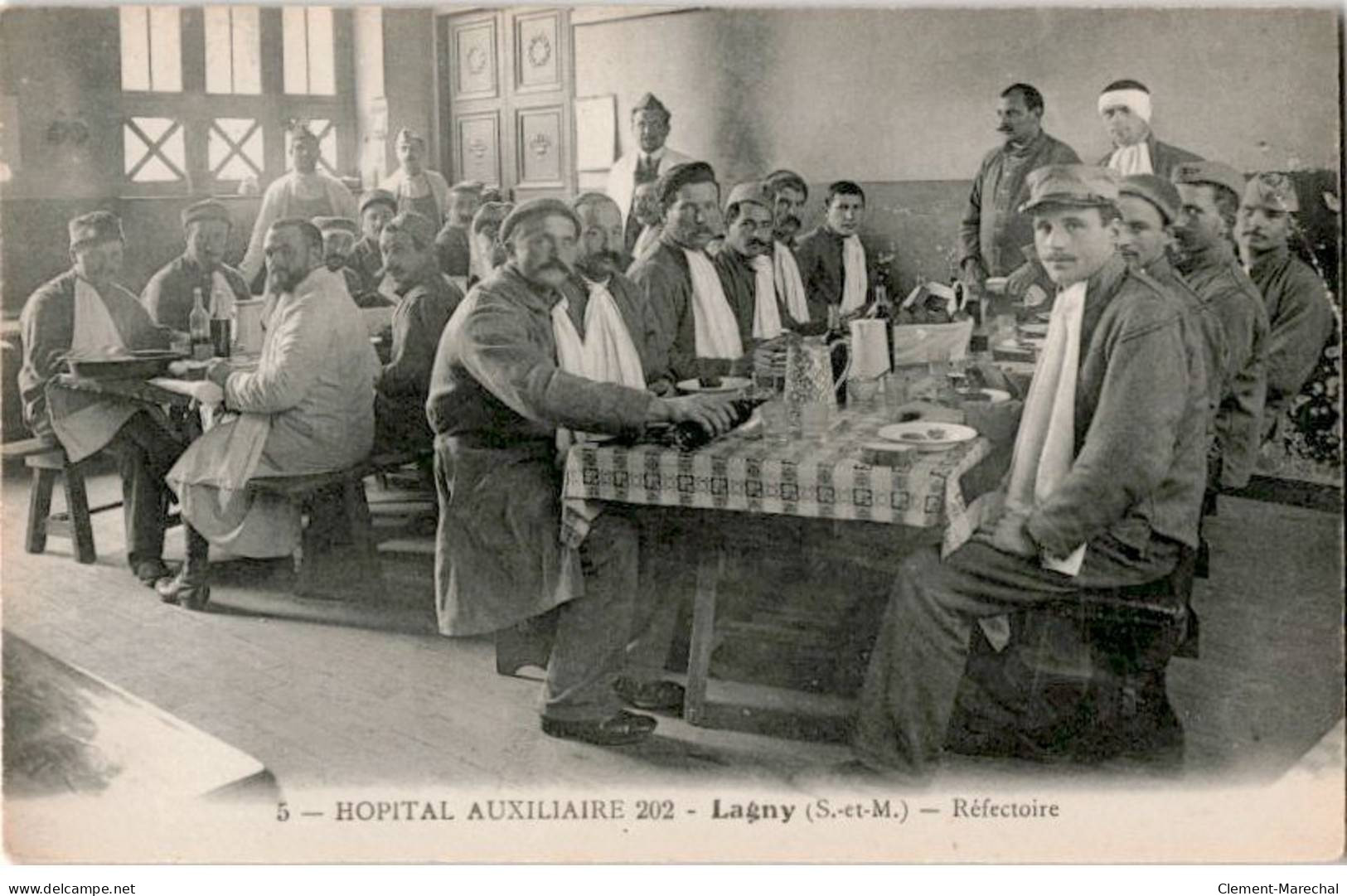 LAGNY: Hôpital Auxiliaire 202, Réfectoire - Très Bon état - Lagny Sur Marne