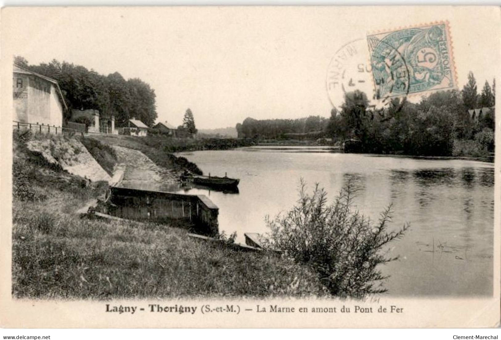 LAGNY: La Marne En Amont Du Pont De Fer - Très Bon état - Lagny Sur Marne