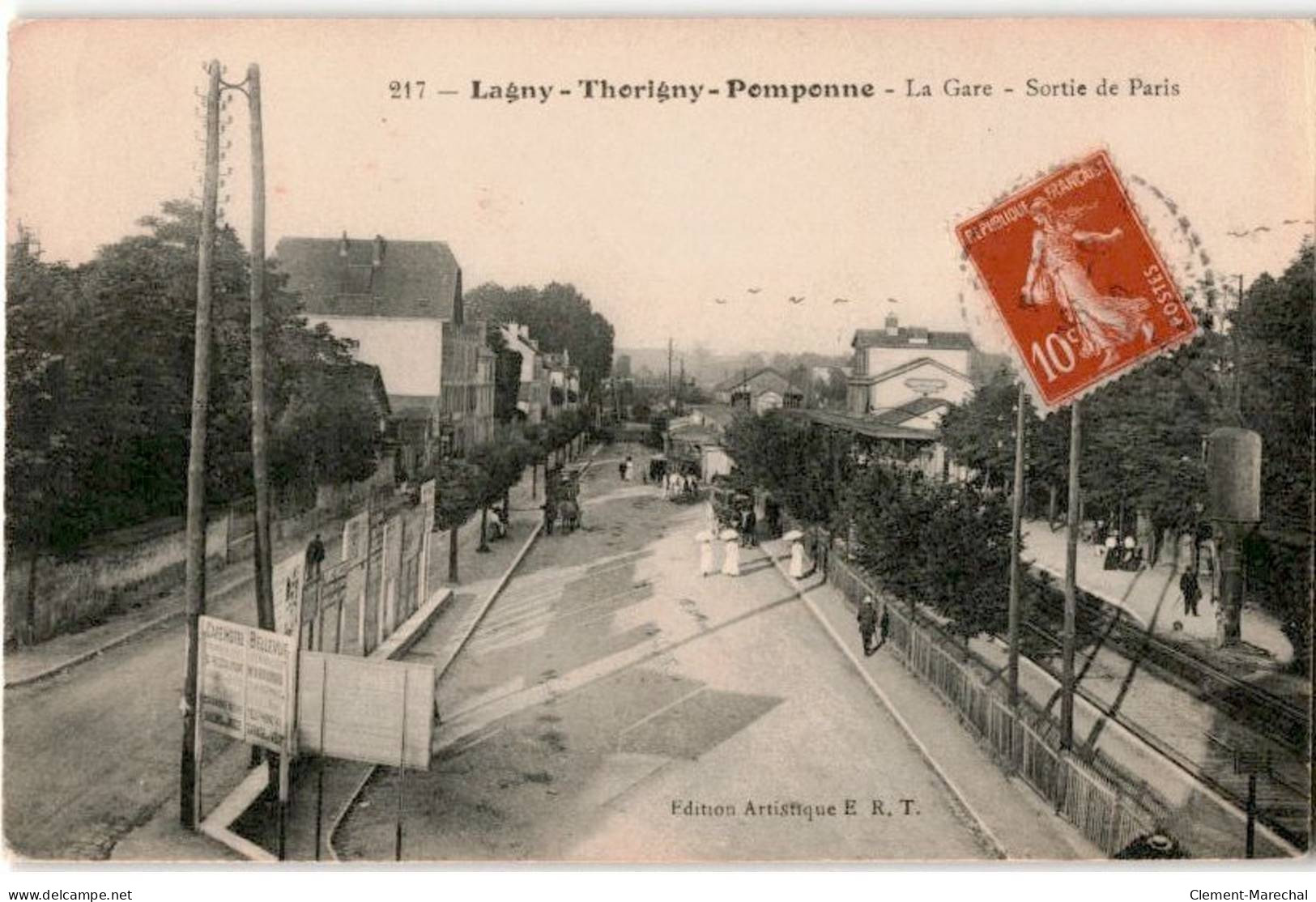 LAGNY: Thorigny-pomponne, La Gare Sortie De Paris - Très Bon état - Lagny Sur Marne