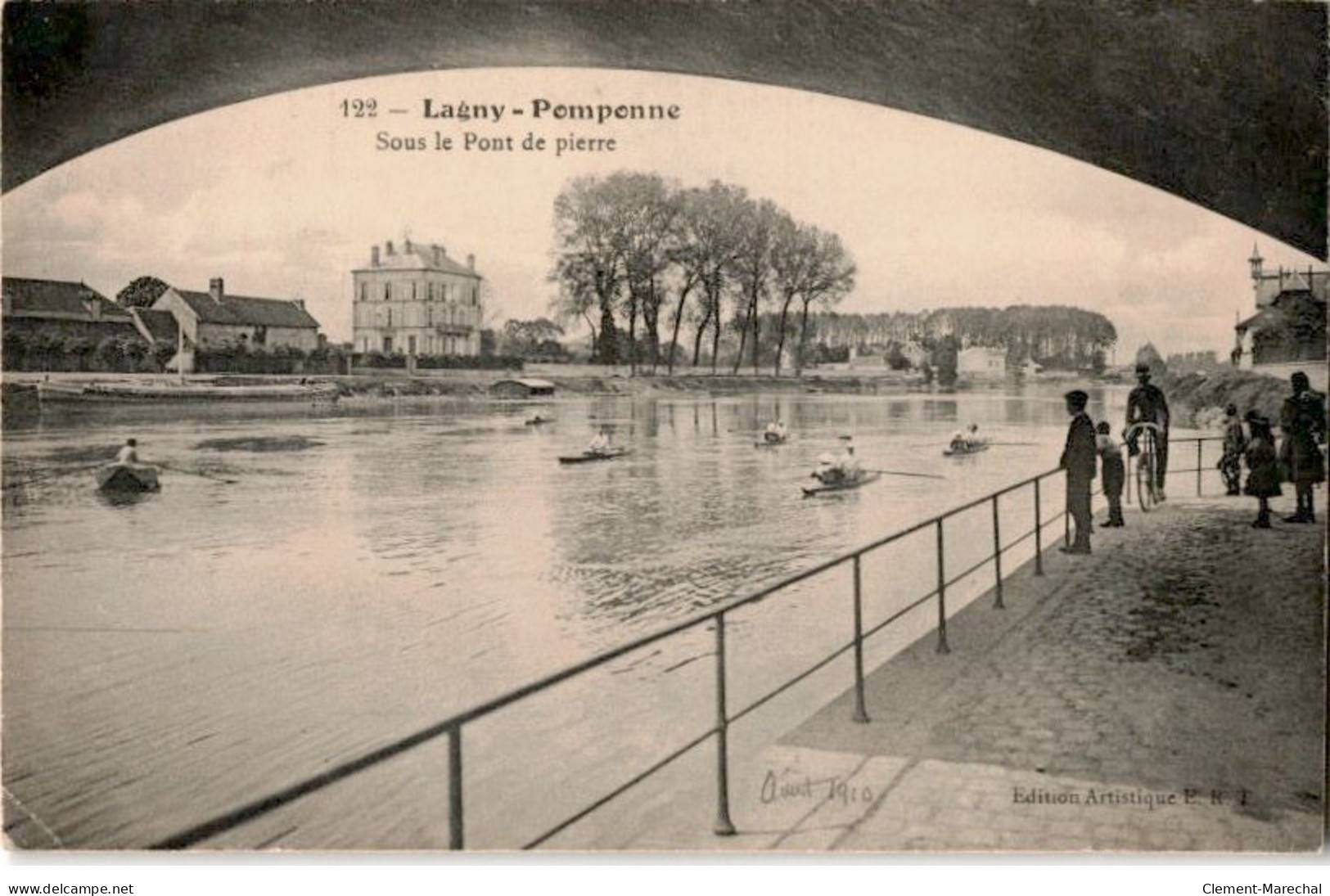 LAGNY: Pomponne Sous Le Pont De Pierre - état - Lagny Sur Marne