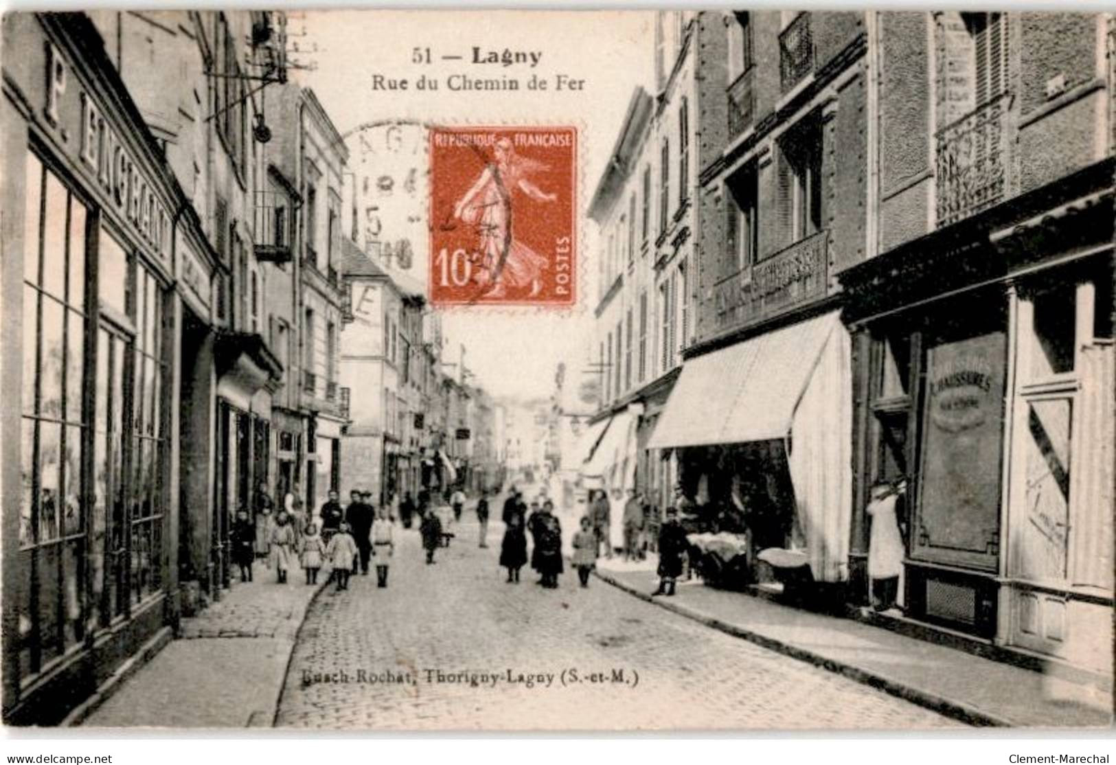 LAGNY: Rue Du Chemin De Fer - Très Bon état - Lagny Sur Marne