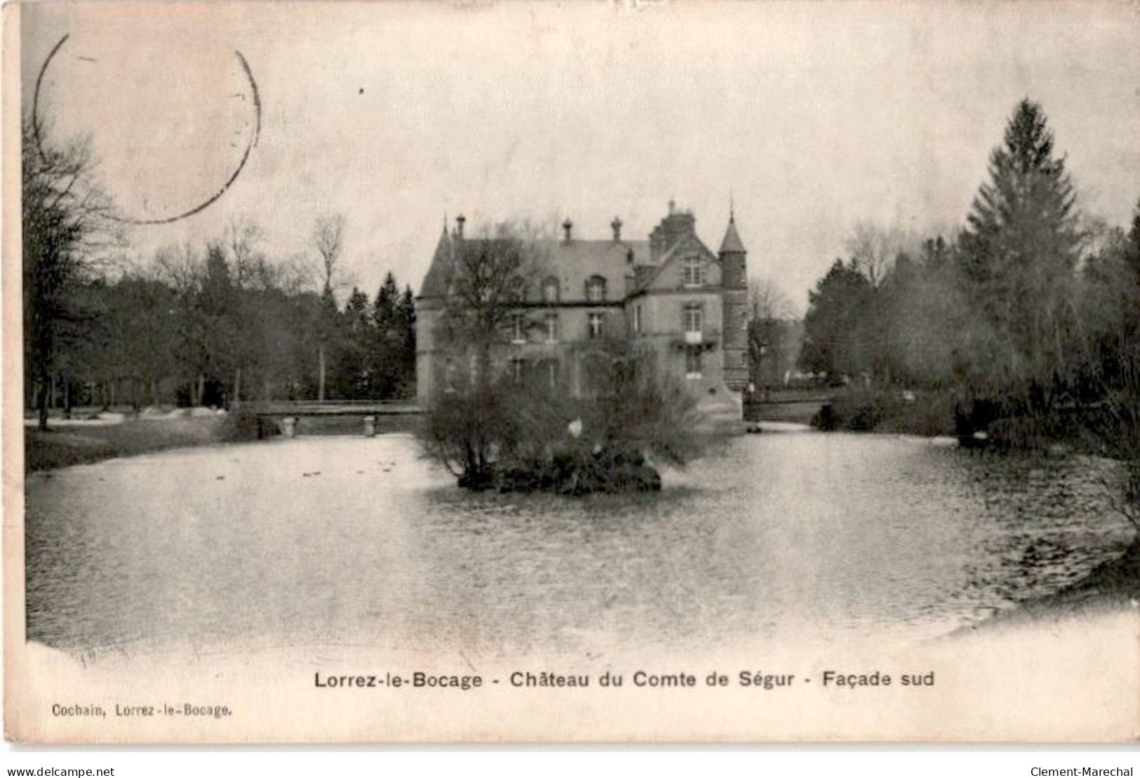 LORREZ-le-BOCAGE: Château Du Comte De Ségur Façade Sud - Bon état - Lorrez Le Bocage Preaux