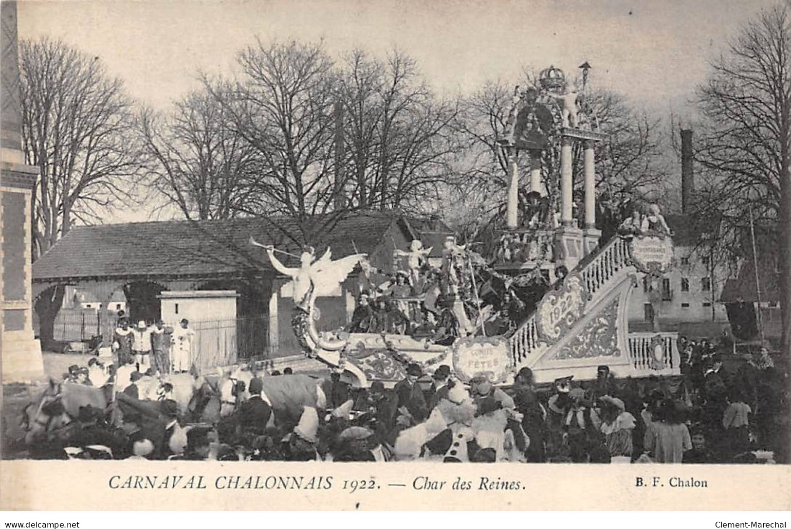 Carnaval Chalonnais 1922 - Char Des Reines - Très Bon état - Chalon Sur Saone