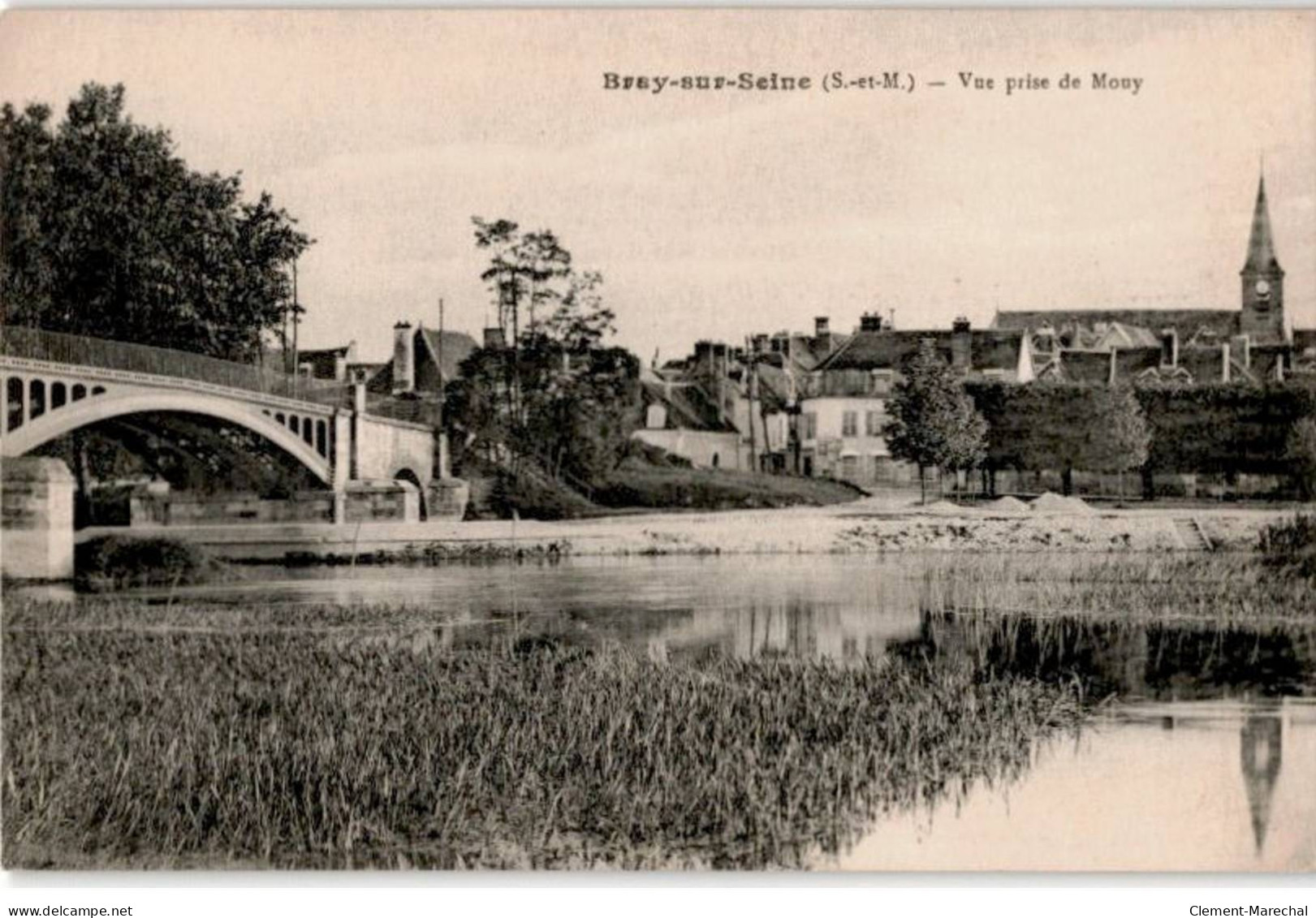 BRAY-sur-SEINE: Le Lavoir Et Le Pont - Très Bon état - Bray Sur Seine