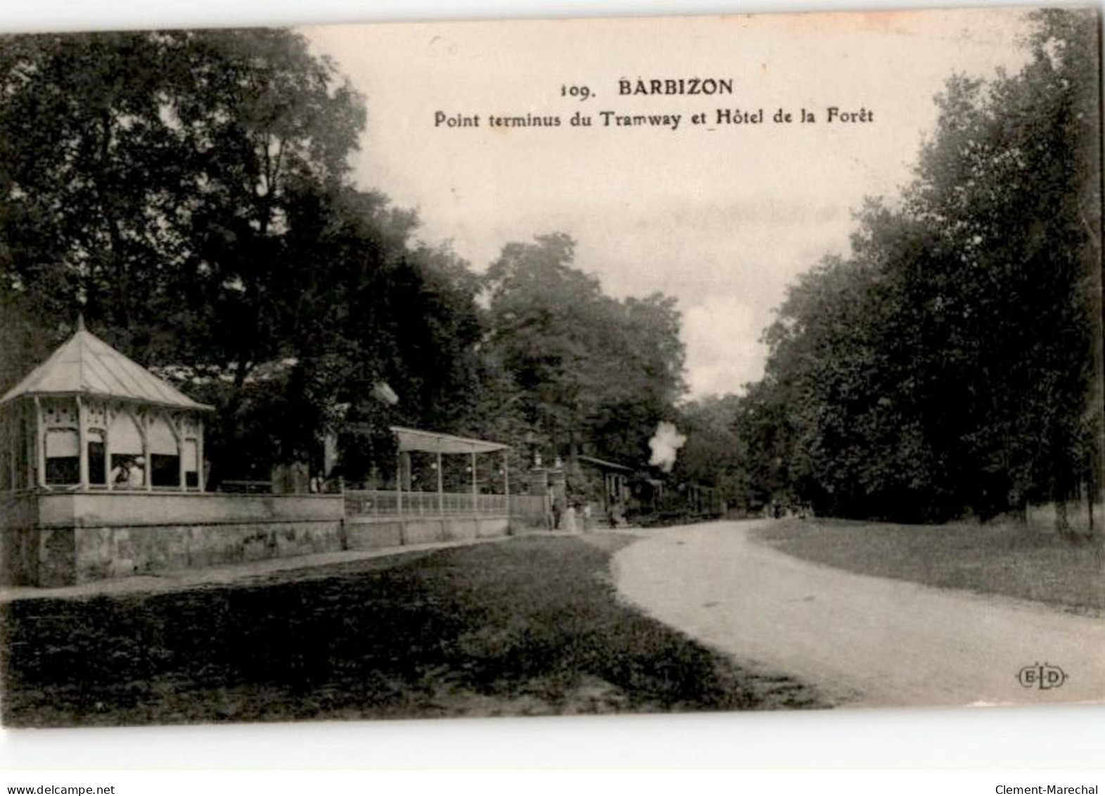 BARBIZON: Point Terminus Du Tramway Et Hôtel De La Forêt - Très Bon état - Barbizon