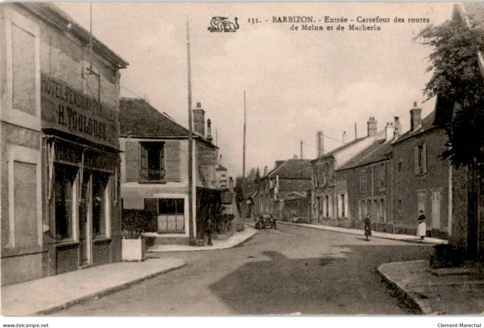 BARBIZON: Entrée Carrefour Des Routes De Melun Et De Macherin - Très Bon état - Barbizon