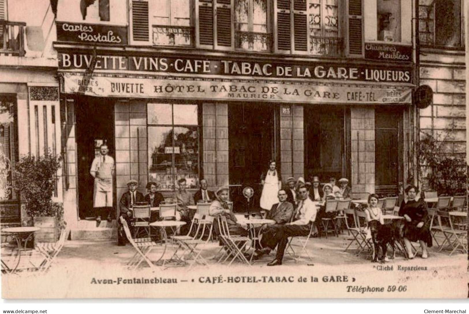 AVON: Café-hôtel-tabac De La Gare - Très Bon état - Avon