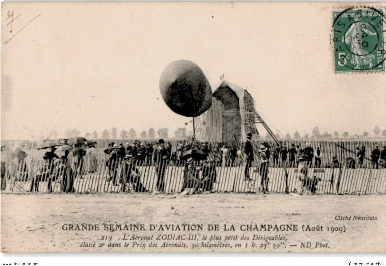 AVIATION : L'aéronat Zodiac III Le Petit Petit Dirigeable Callsé 2e Dans Le Prix Des Aéronats - Très Bon état - ....-1914: Vorläufer