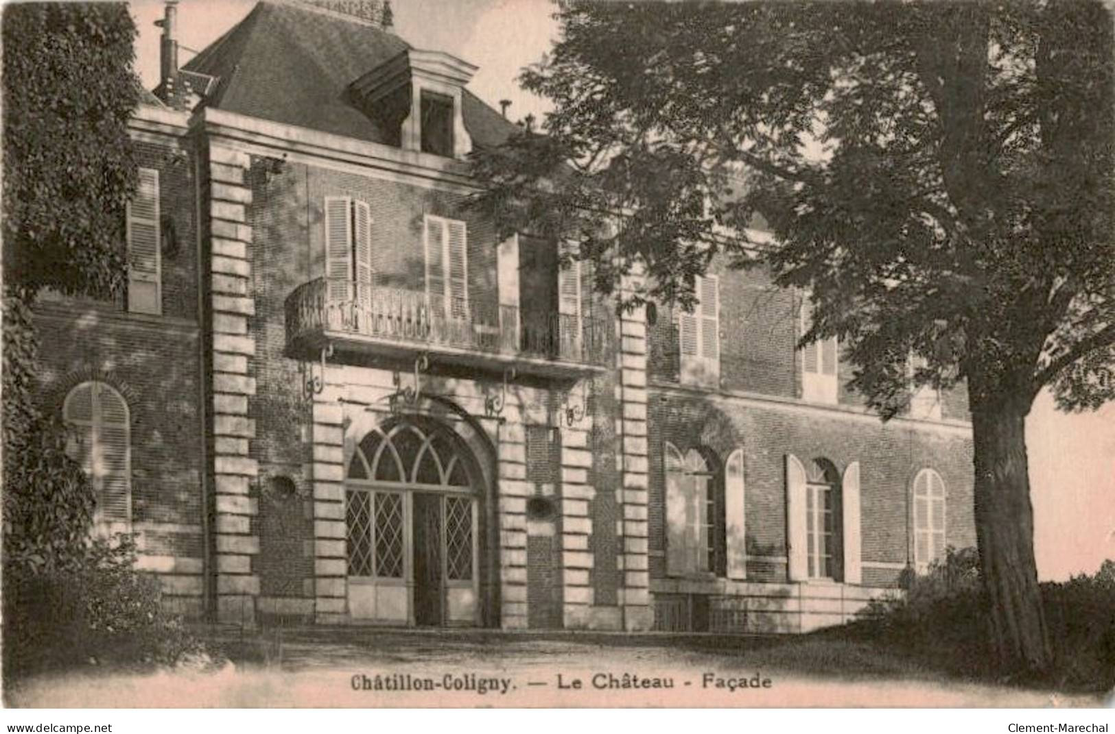 CHATILLON-COLIGNY: Le Château Façade - état - Chatillon Coligny