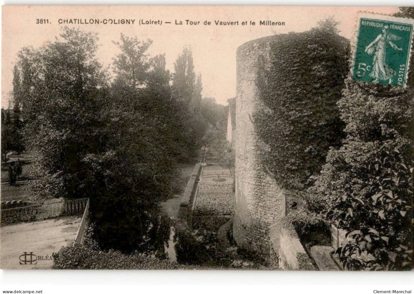 CHATILLON-COLIGNY: La Tour De Vauvert Et Le Milleron - Très Bon état - Chatillon Coligny